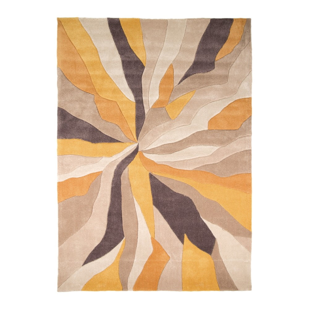 Splinter sárga szőnyeg, 160 x 220 cm - Flair Rugs