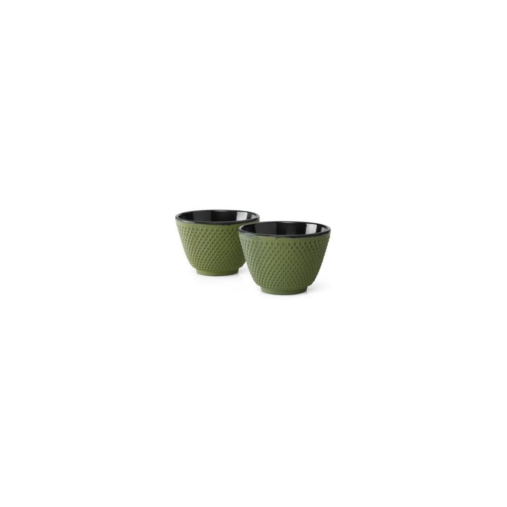Xilin 2 db zöld öntöttvas teásbögre, ⌀ 7,8 cm - Bredemeijer