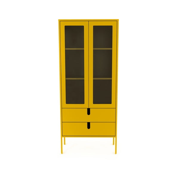 Uno sárga vitrin, szélesség 76 cm - Tenzo