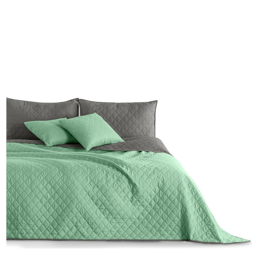 Axel zöld mikroszálas ágytakaró, 200 x 220 cm - DecoKing