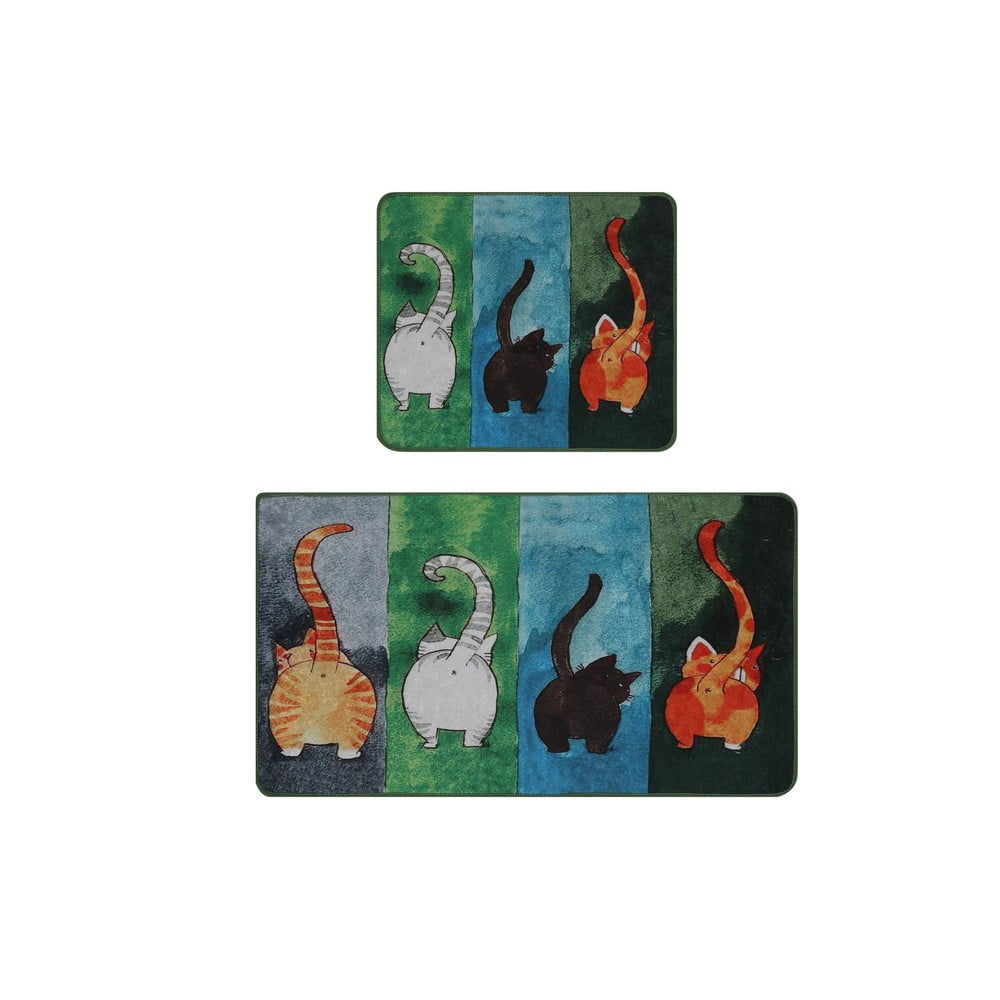 Fürdőszobai kilépő szett 2 db-os 60x100 cm Gatto Carino – Foutastic