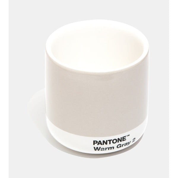 Cortado világosszürke kerámia termo bögre, 175 ml - Pantone