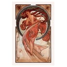 Dance másolat, 40 x 60 cm - Alfons Mucha