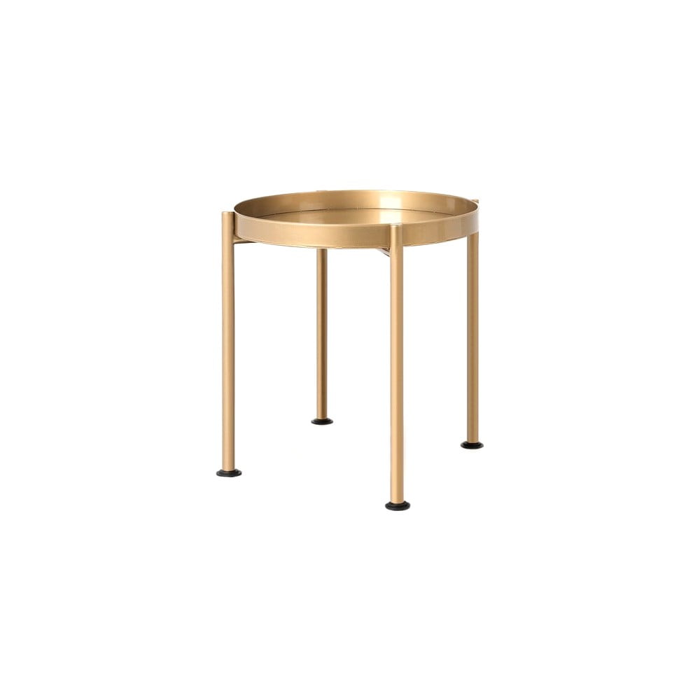 Hanna aranyszínű dohányzóasztal, ø 40 cm - Costum Form