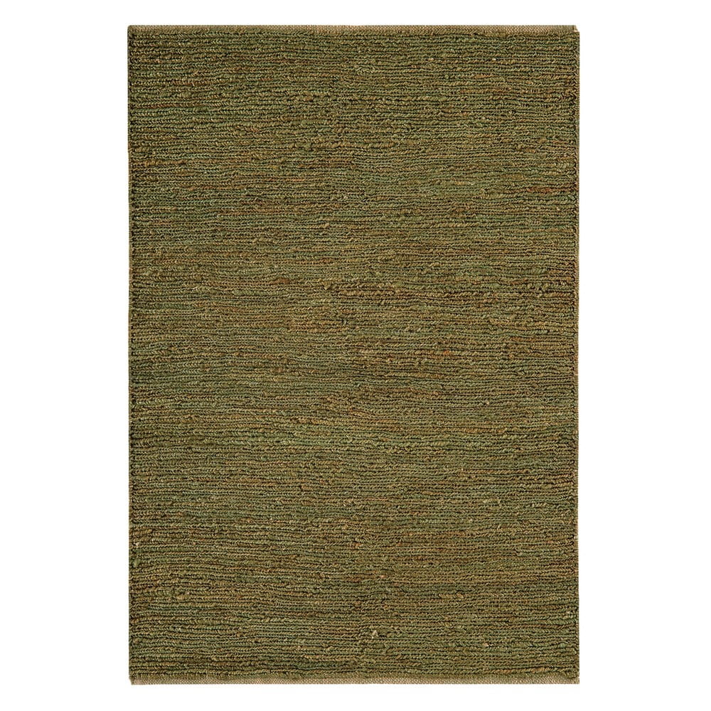 Sötétzöld kézi szövésű juta szőnyeg 160x230 cm soumak – asiatic carpets