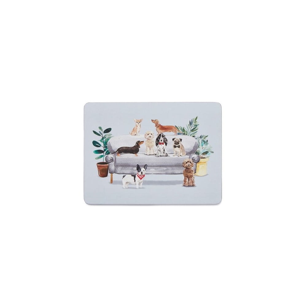 Curious Dogs 4 db-os parafa tányéralátét szett, 21,5x29 cm - Cooksmart ®