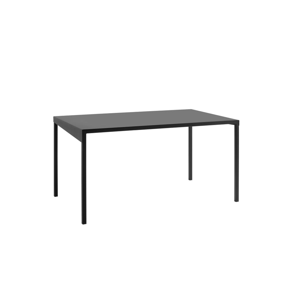 Customform obroos fekete fém étkezőasztal, 140 x 80 cm - costum form
