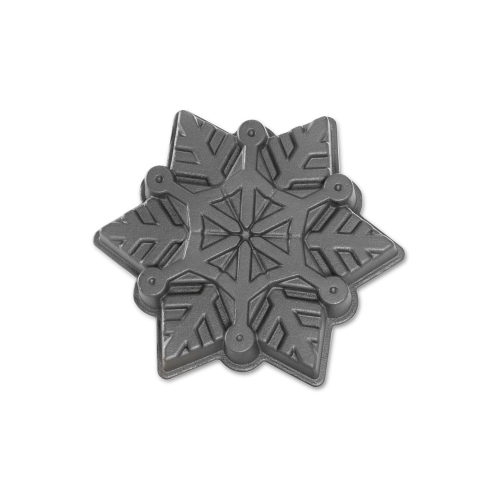 Snowflake ezüstszínű sütőforma, 1,4 l - Nordic Ware