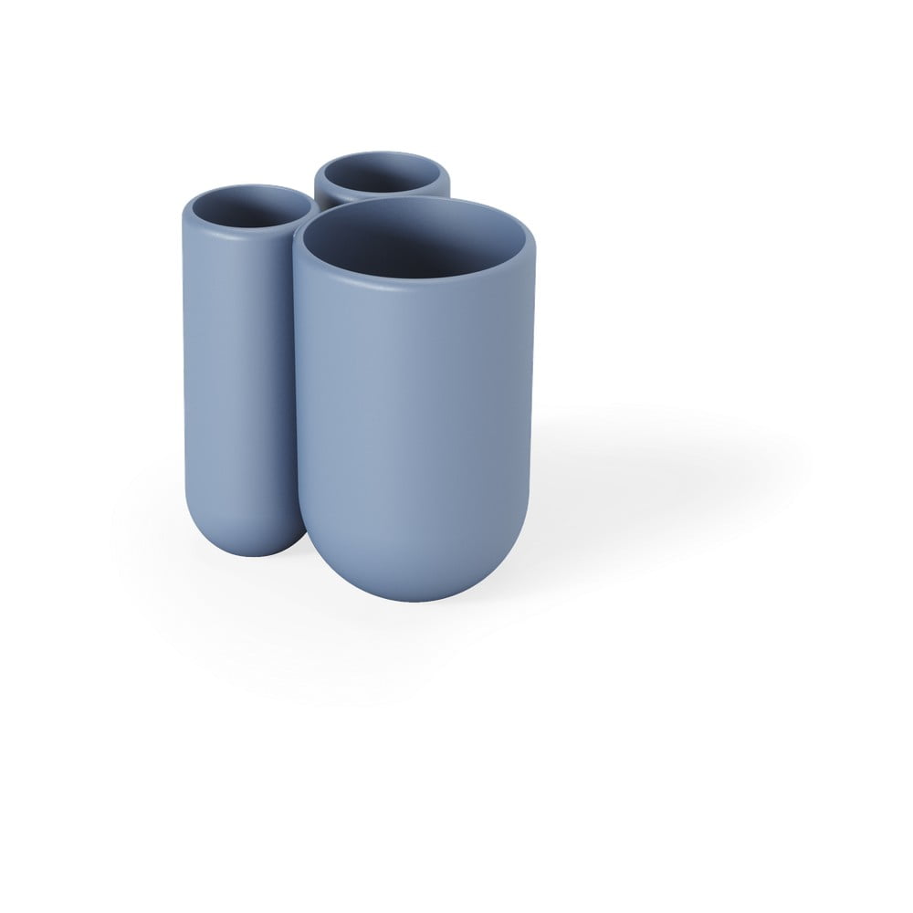 Kék műanyag fogkefetartó pohár Touch – Umbra