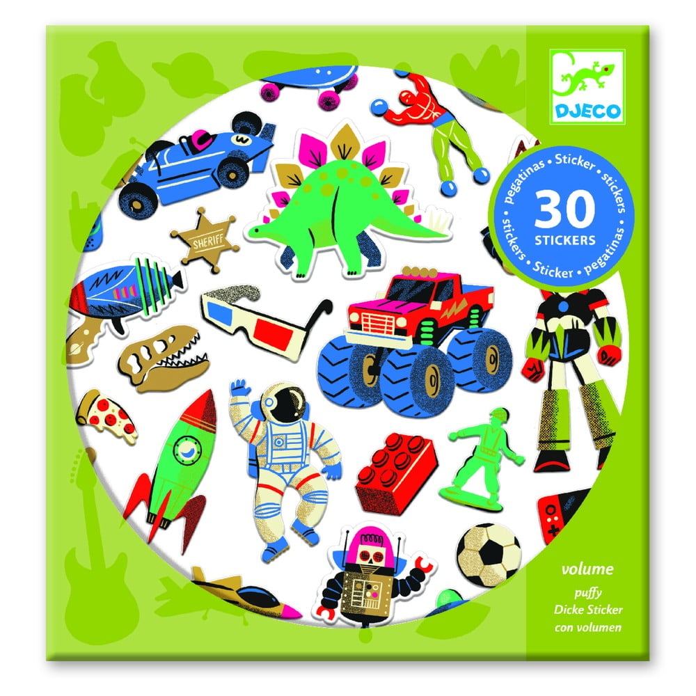 Retro Toys 30 db-os matricakészlet - Djeco