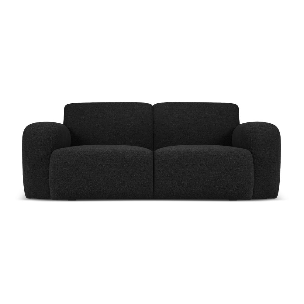 Fekete buklé kanapé 170 cm Molino – Micadoni Home