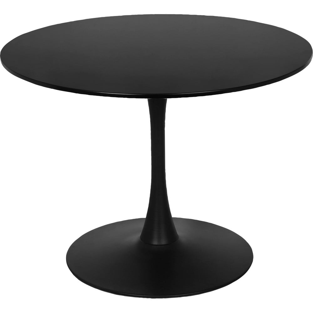 Fekete kerek étkezőasztal ø 100 cm yazoo – støraa