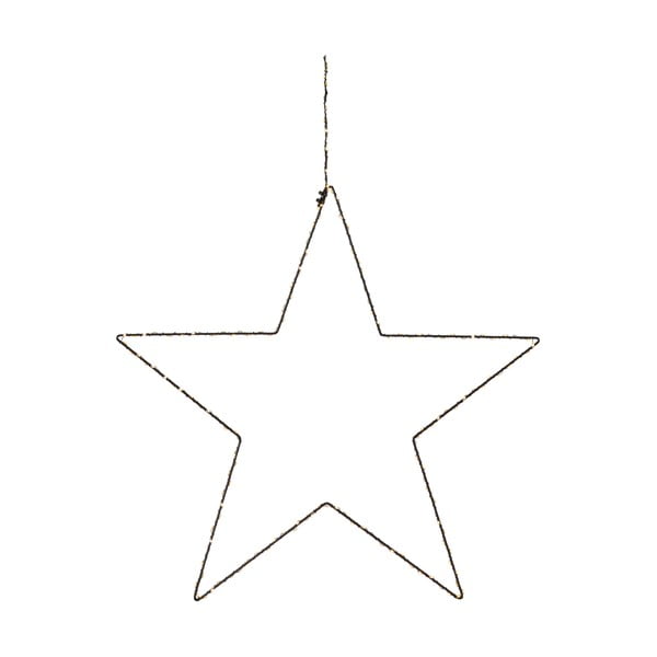 Alpha Star fekete karácsonyi függő fénydekoráció, magasság 30 cm - Markslöjd