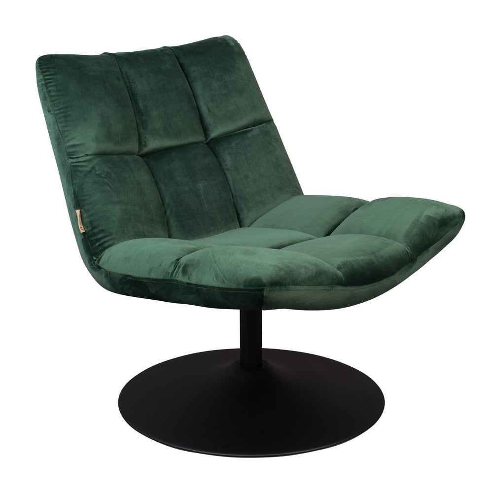 Bar zöld bársony fotel - dutchbone