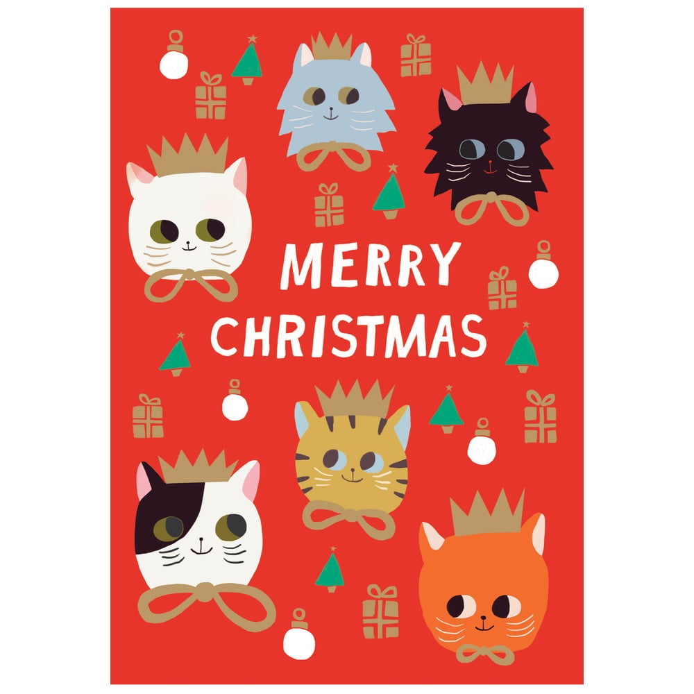 Üdvözlőlap szett 5 db-os karácsonyi mintával Starflower – Roger la Borde