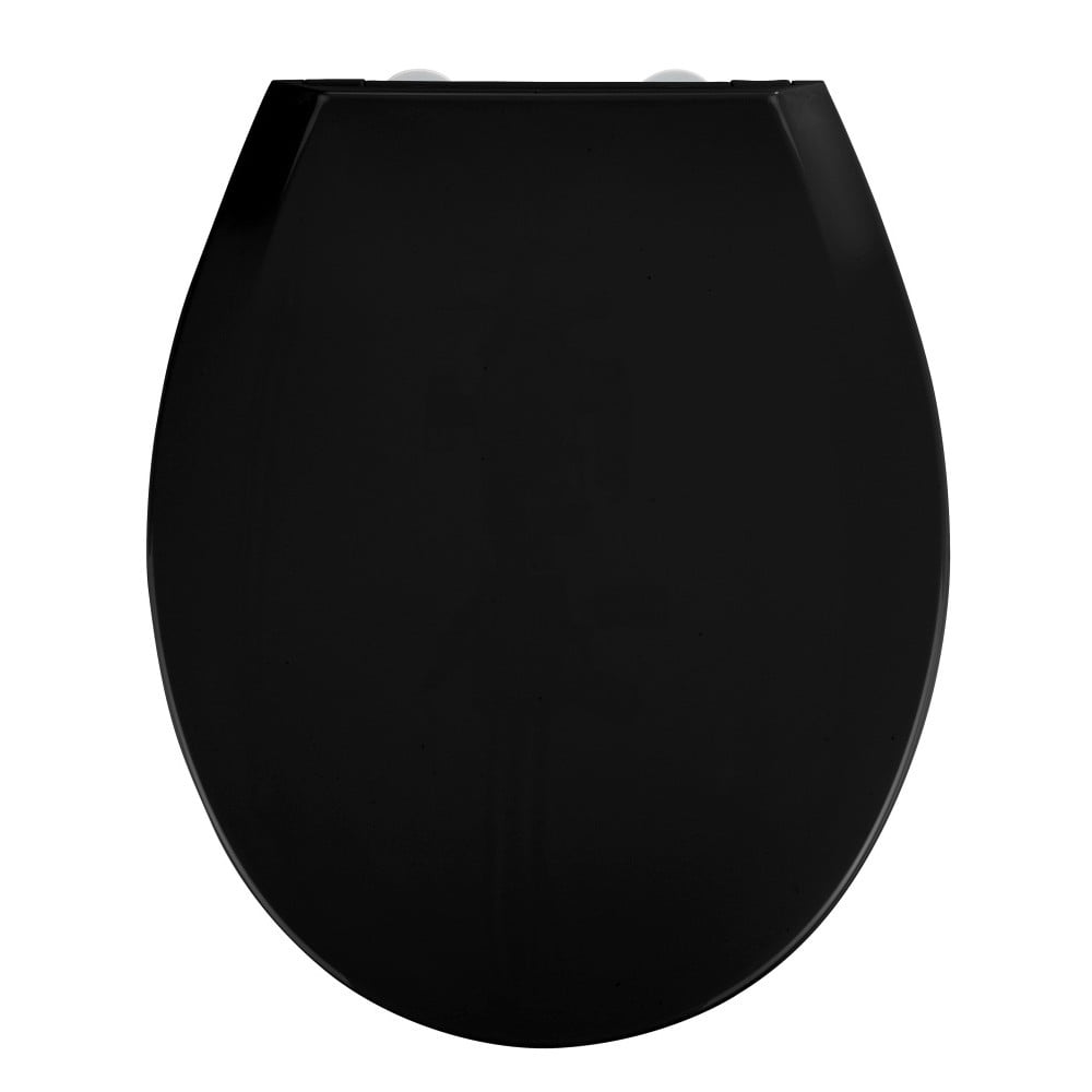 Kos fekete WC-ülőke, 44 x 37 cm - Wenko