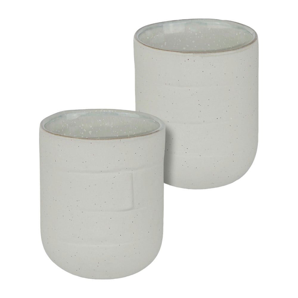 Fehér kő bögre szett 2 db-os 0.3 l Sand Grain – Mette Ditmer Denmark