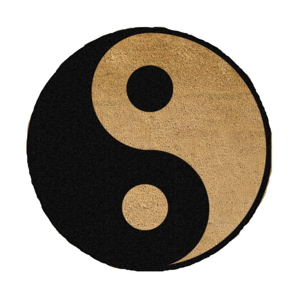 Yin Yang kerek lábtörlő, ⌀ 70 cm - Artsy Doormats