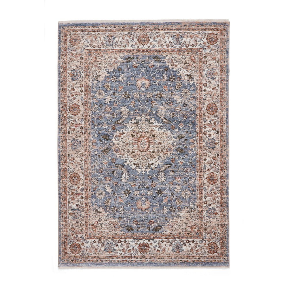 Kék-bézs futószőnyeg 80x300 cm vintage – think rugs