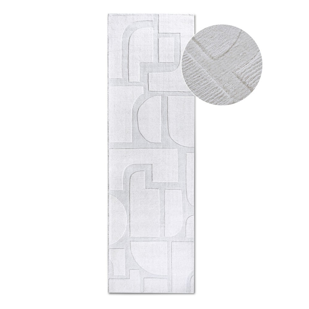 Krémszínű kézi szövésű gyapjú futószőnyeg 80x250 cm Alexis – Villeroy&Boch