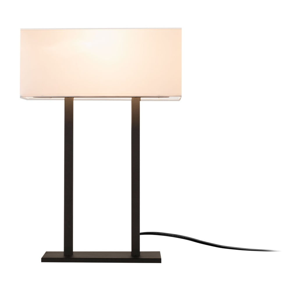Fehér-fekete asztali lámpa (magasság 52 cm) salihini – opviq lights