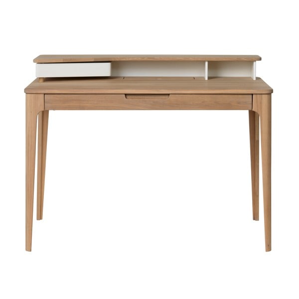 Amalfi fehér tölgy íróasztal, 120 x 60 cm - Unique Furniture