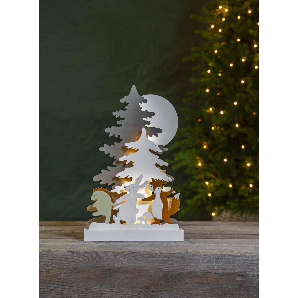 Forest Friends karácsonyi világító LED dekoráció fából, magasság 44 cm - Star Trading