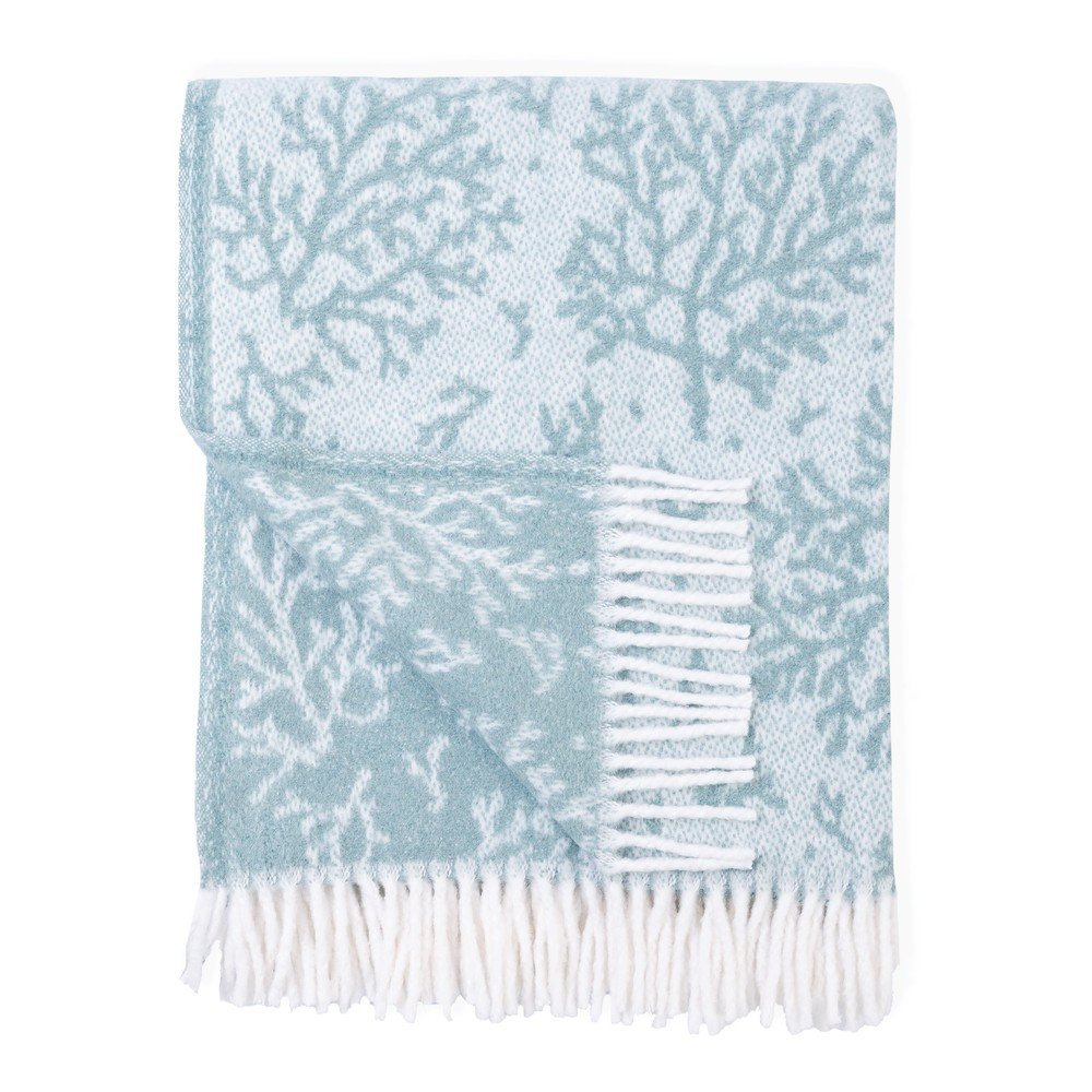 Mykonos világoskék pléd, 140 x 180 cm - Euromant