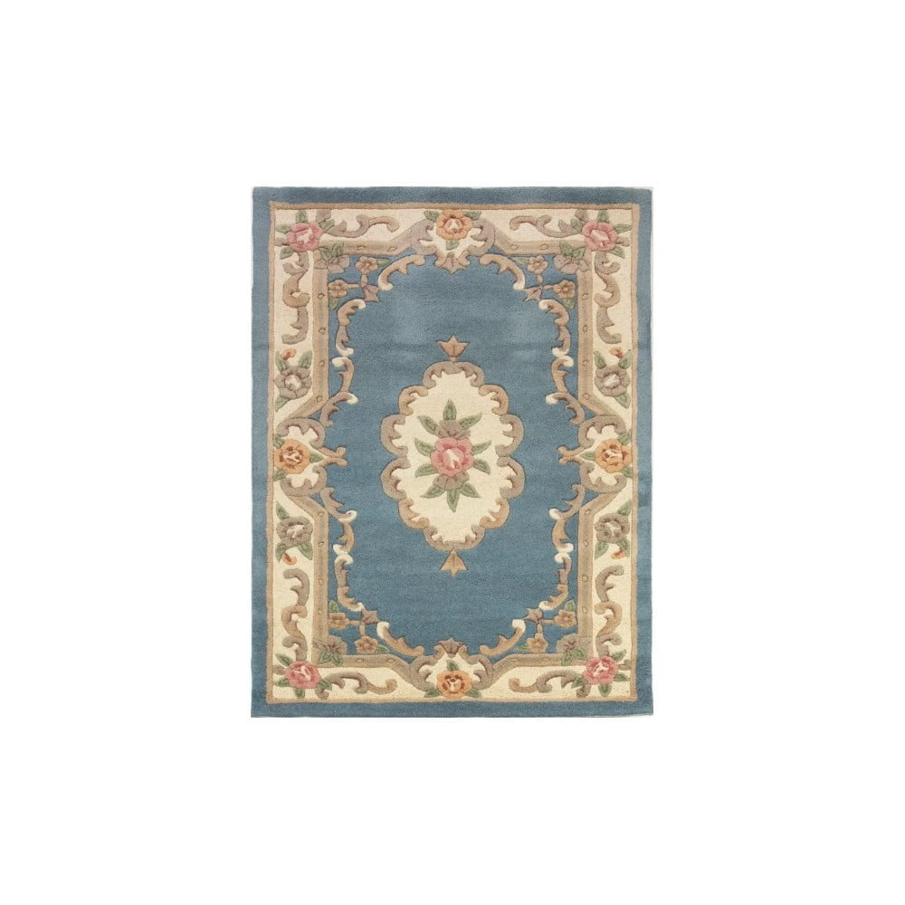 Aubusson kék gyapjú szőnyeg, 150 x 240 cm - Flair Rugs