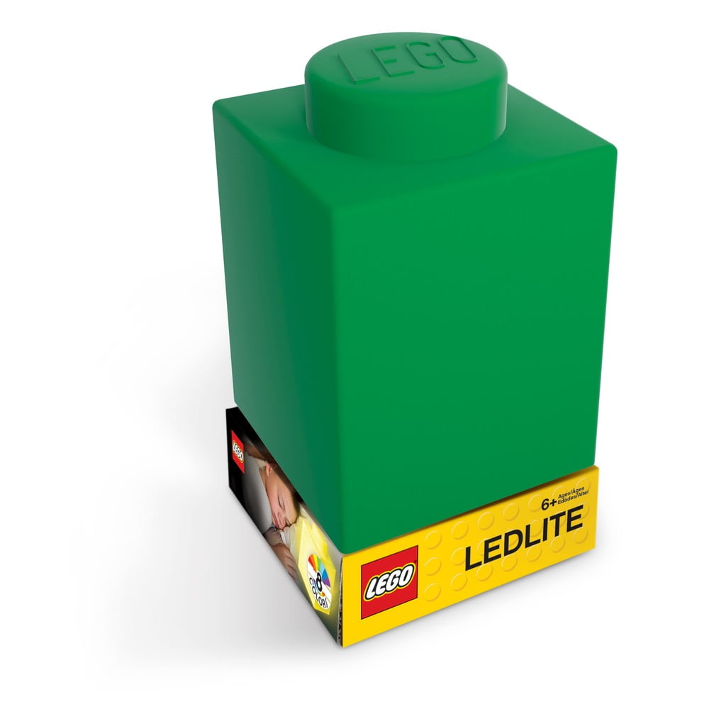Classic Brick zöld szilikon világító éjjeli lámpa - LEGO®