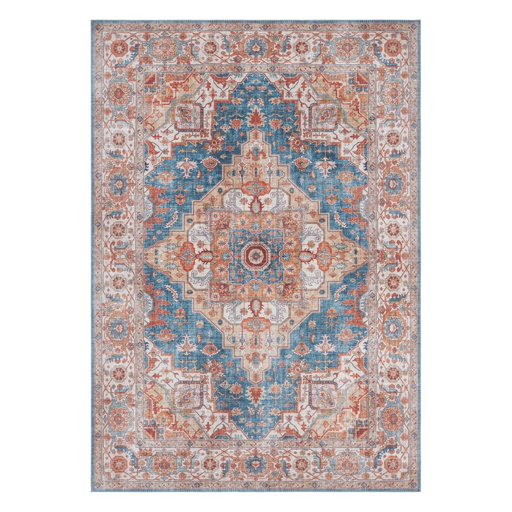 Sylla kék-piros szőnyeg, 120 x 160 cm - Nouristan