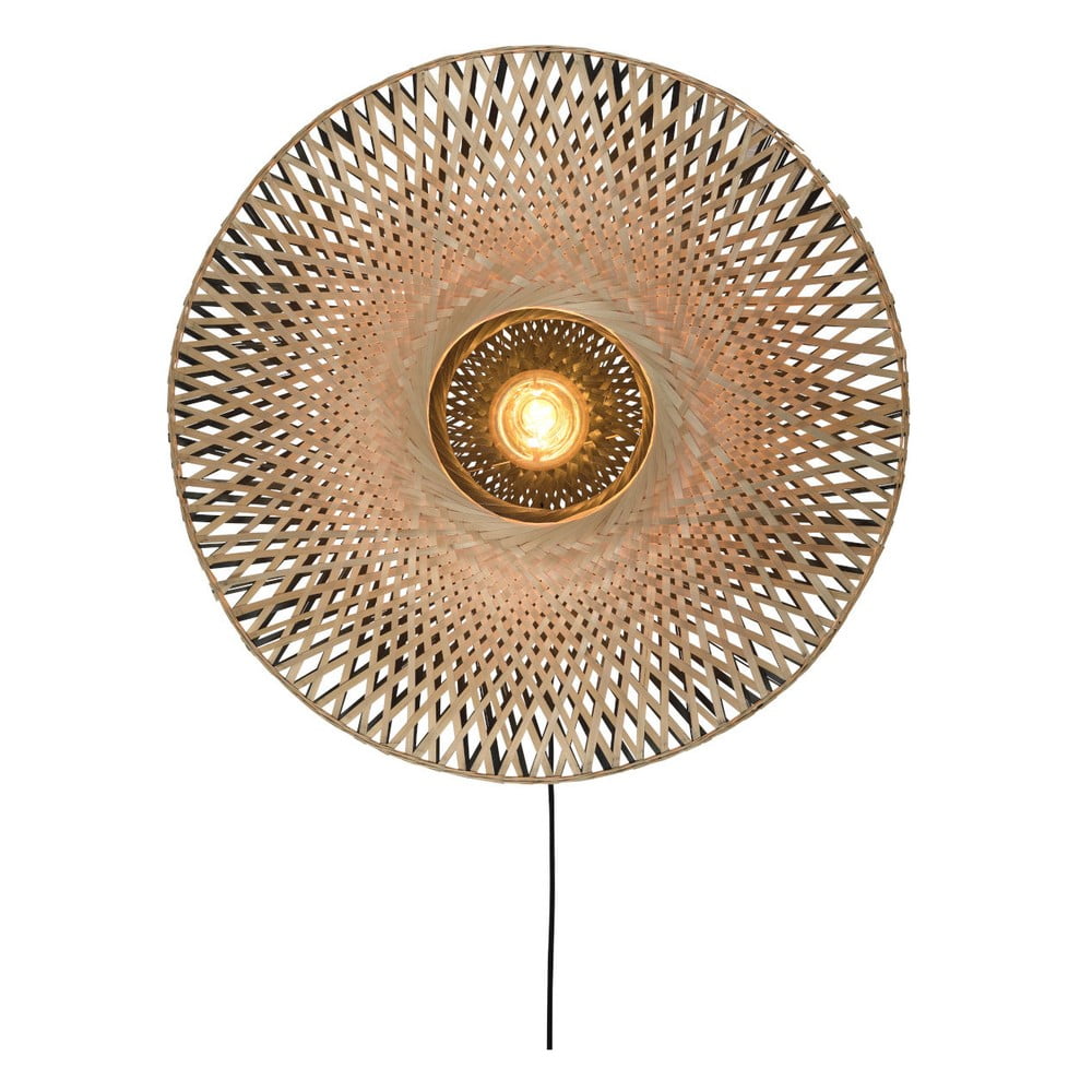 GOOD & MOJO Kalimantan fali lámpa, kerek, Ø 87 cm