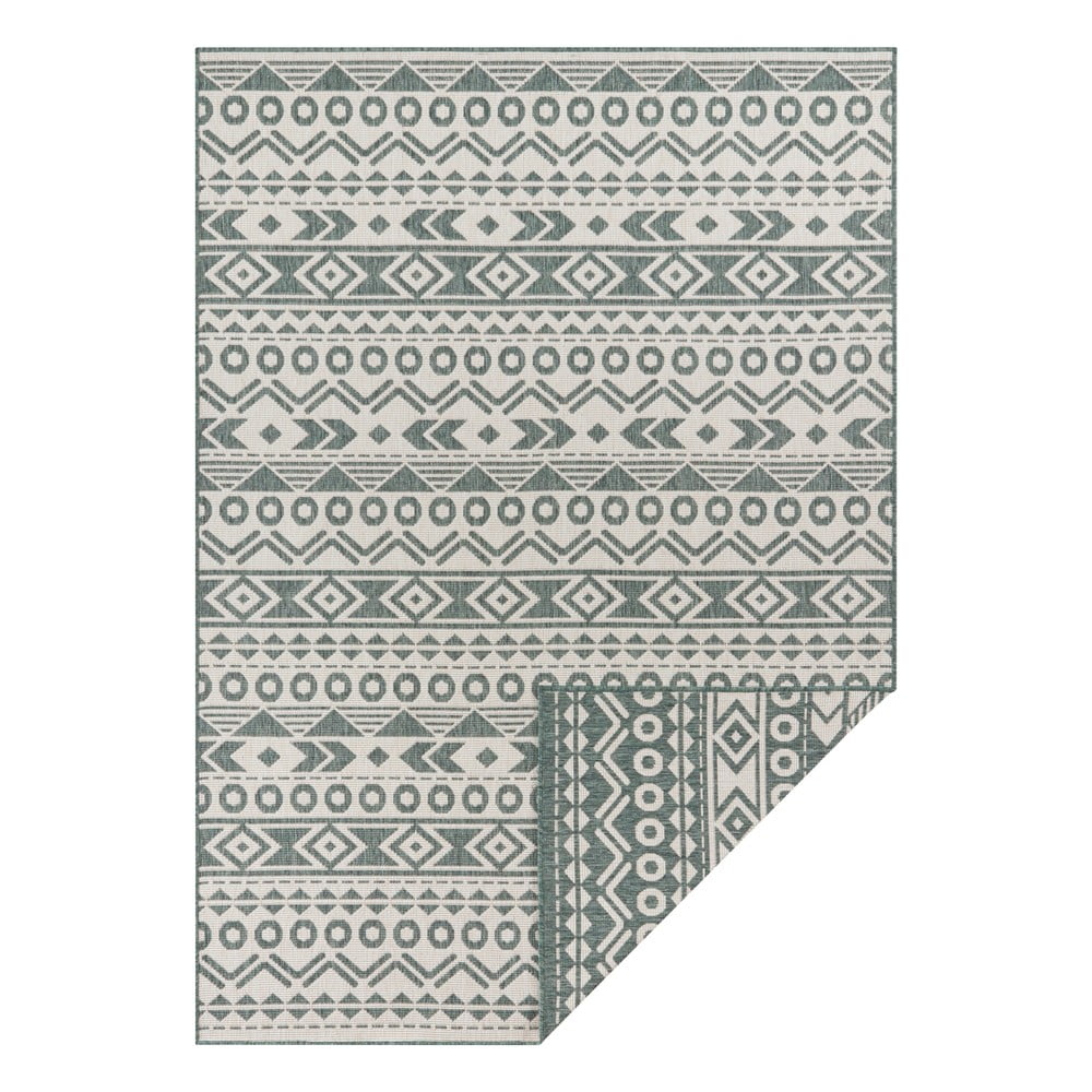 Roma zöld-fehér kültéri szőnyeg, 160x230 cm - Ragami