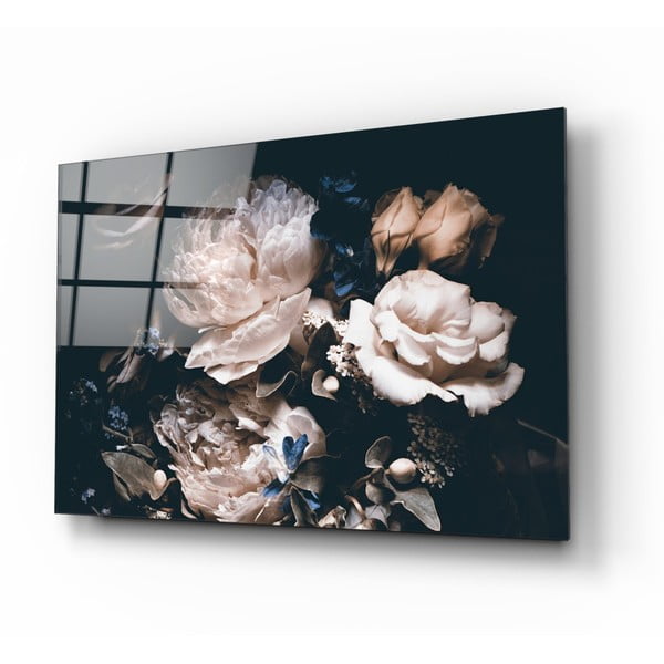 Bouquet üvegkép, 72 x 46 cm - Insigne