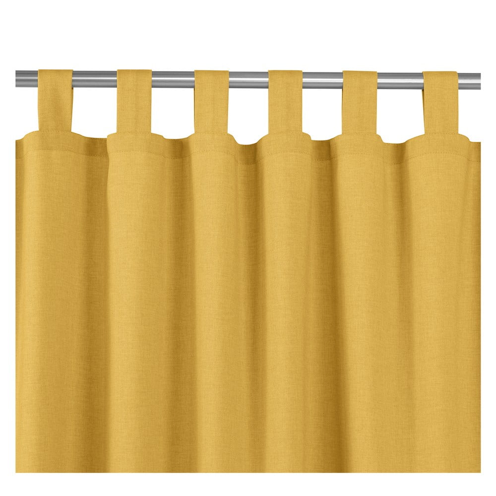 Mustársárga függöny 140x245 cm Carmena – Homede