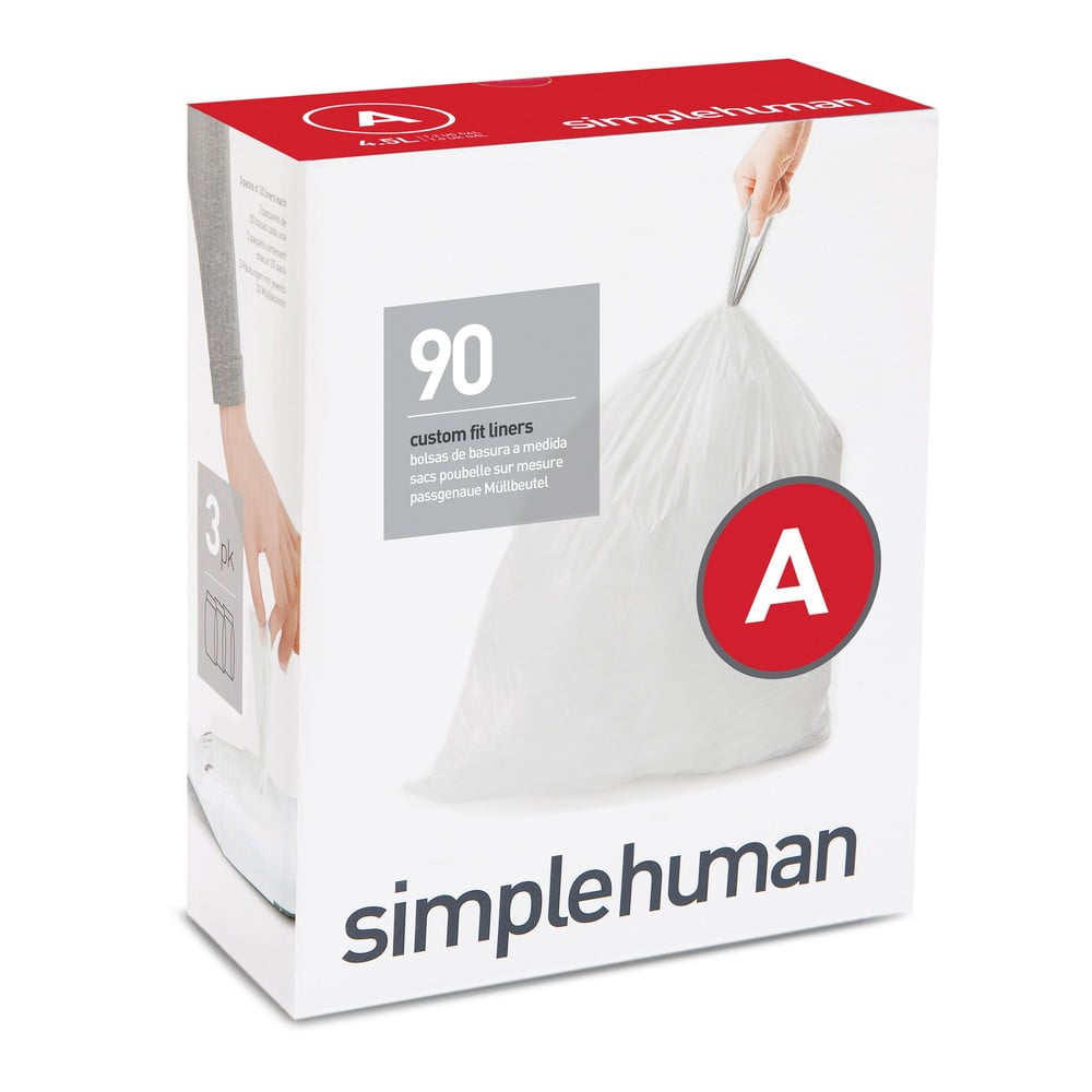 Simplehuman zsák szemeteskosárba A 4,5 l, 90 db