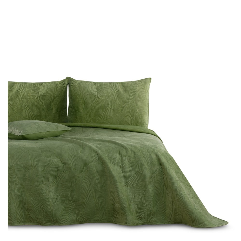 Zöld ágytakaró franciaágyra 240x260 cm Palsha – AmeliaHome