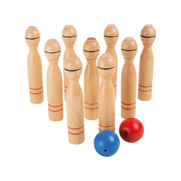 Skittles gyerek bowling szett fából - Legler