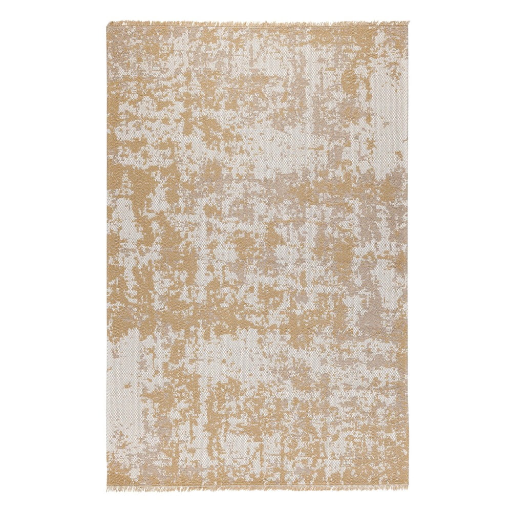 Casa sárga-bézs pamut szőnyeg, 75 x 150 cm - Oyo home
