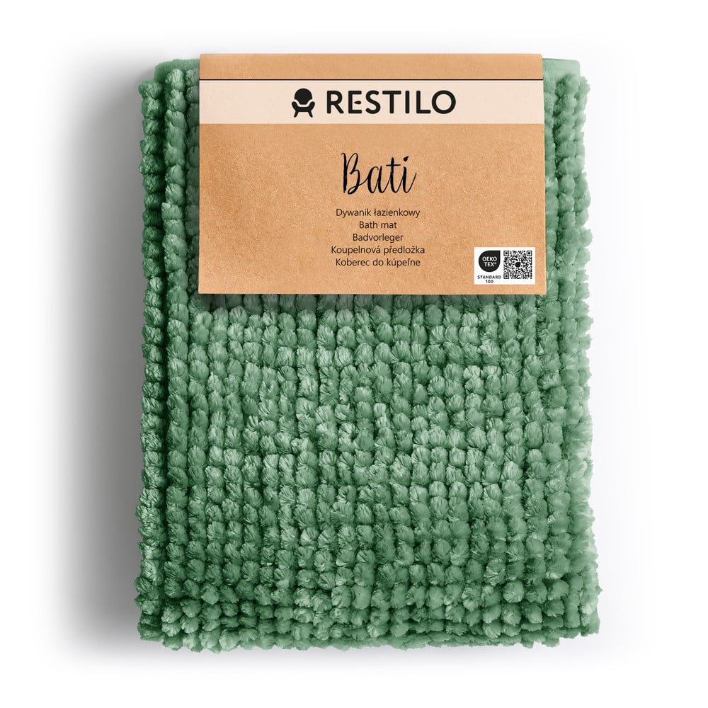 Zöld fürdőszobai kilépő 50x70 cm Bati – Restilo