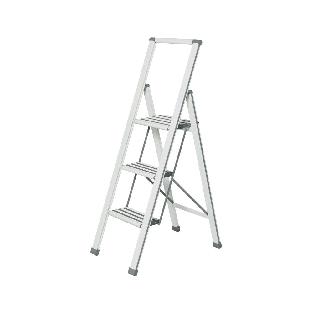 Ladder alu fehér összecsukható fellépő, magasság 127 cm - wenko