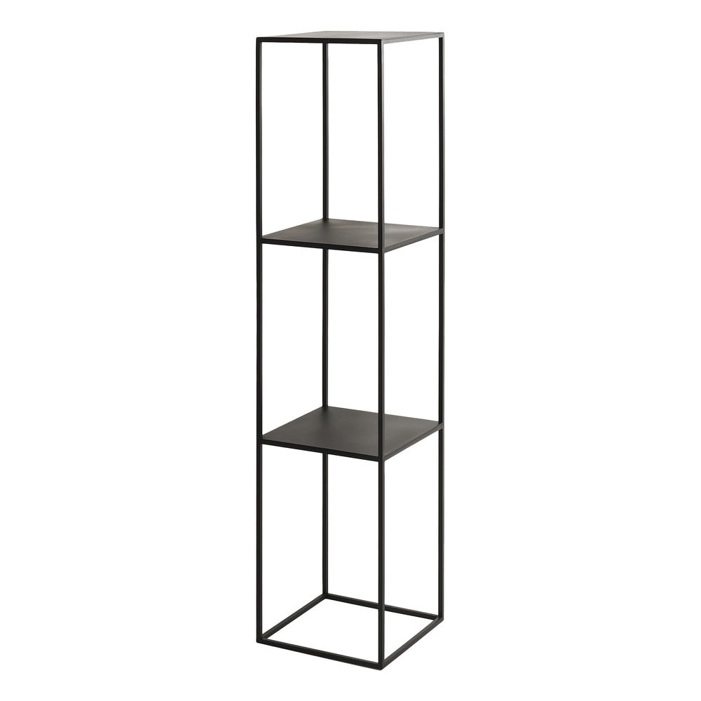 Tensio fekete fém könyvespolc, magasság 140 cm - Costum Form