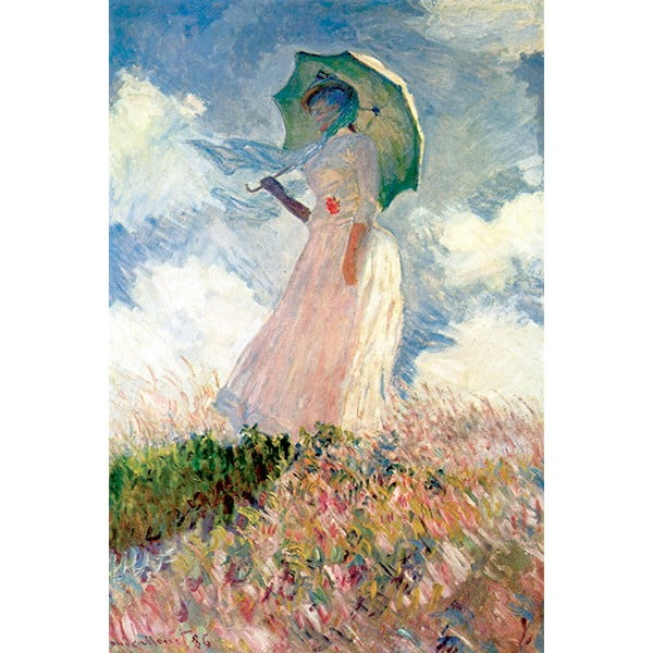 Woman with Sunshade, 70 x 45 cm - Claude Monet másolat