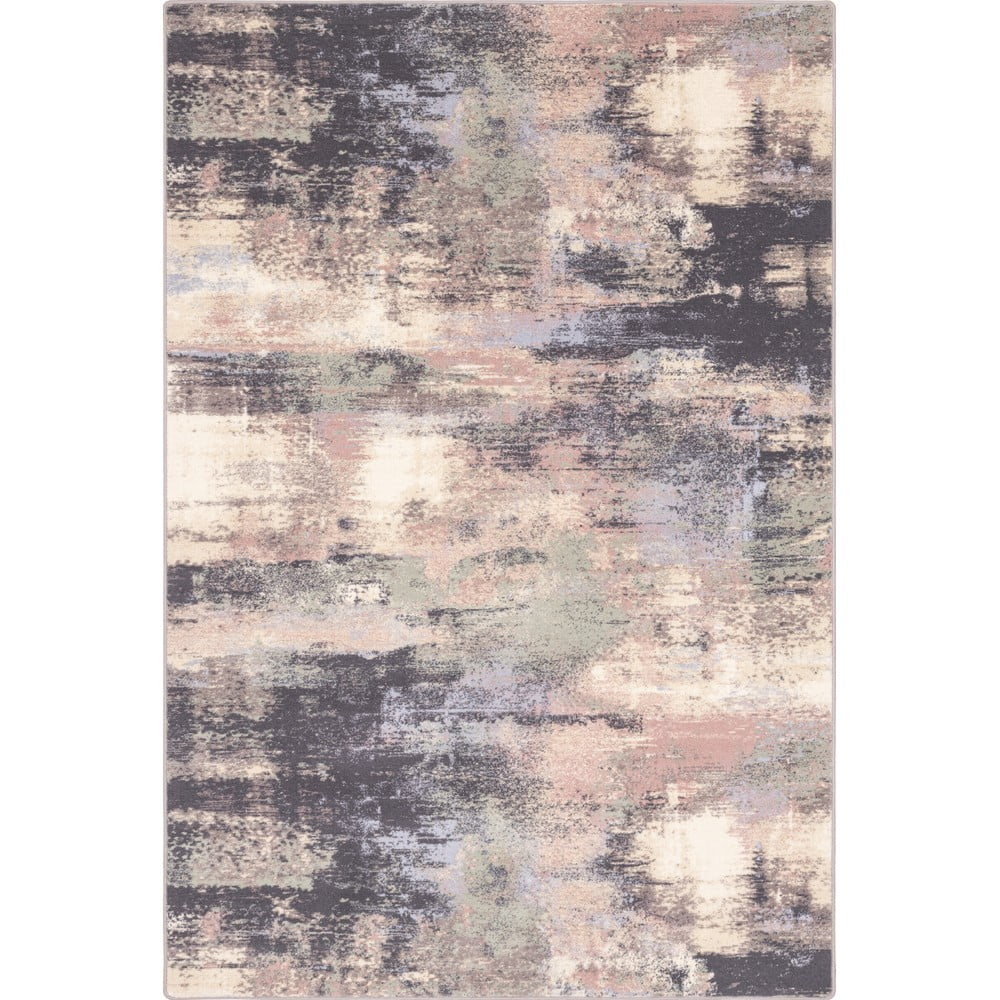 Világos rózsaszín gyapjú szőnyeg 133x180 cm fizz – agnella