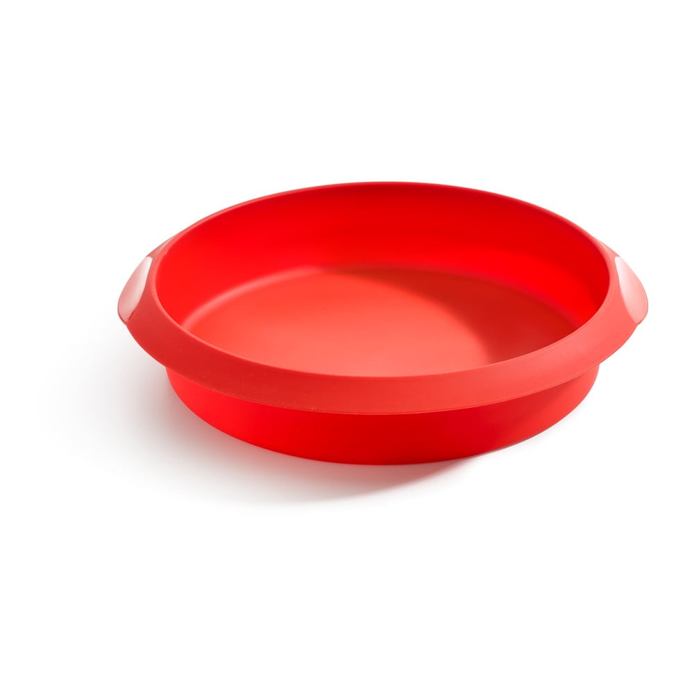Piros szilikon sütőforma, ⌀ 24 cm - Lékué