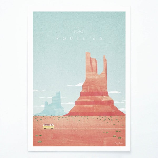 Route 66 poszter, A2 - Travelposter