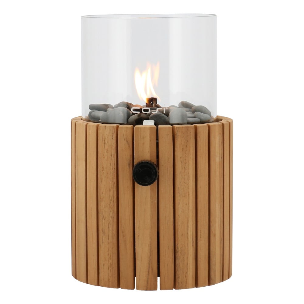 Scoop Timber teakfa gázlámpa, magasság 30 cm - Cosi