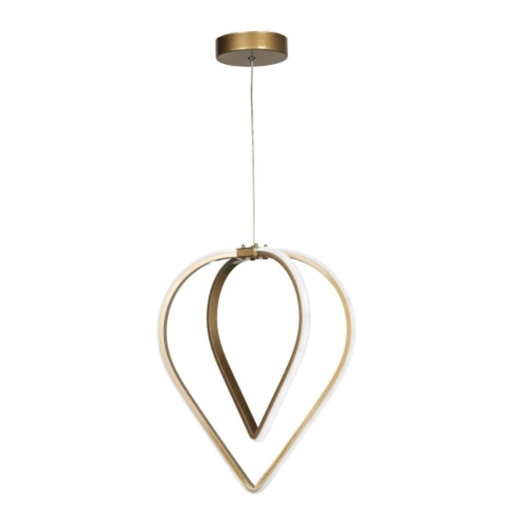 Bronzszínű fém LED függőlámpa ø 33 cm Pars – Squid Lighting