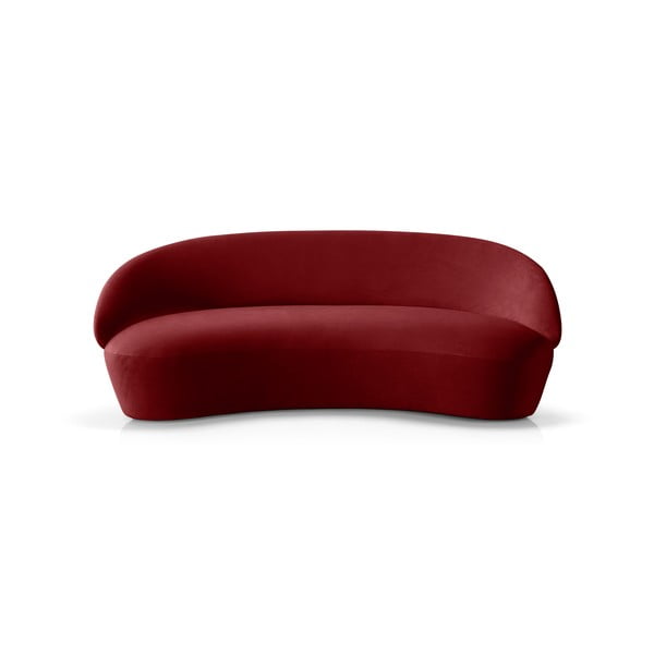 Naïve piros bársony kanapé, 214 cm - EMKO