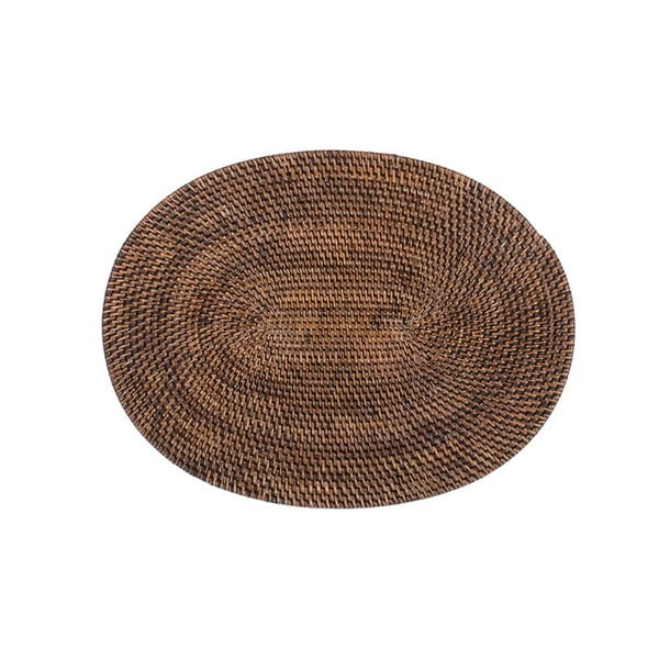 Barna rattan tányéralátét, 30 x 40 cm - Tiseco Home Studio